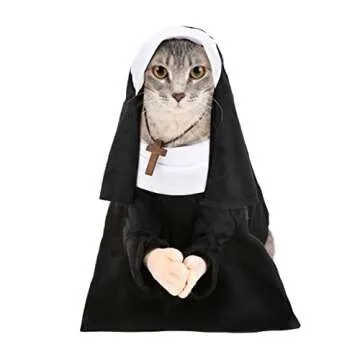 Adorable Pet Nun Costume for Dogs and Cats - Dress Up