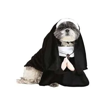 Adorable Pet Nun Costume for Dogs and Cats - Dress Up
