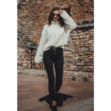 CHICWISH Women Turtleneck Christmas Sweater for Winter Style