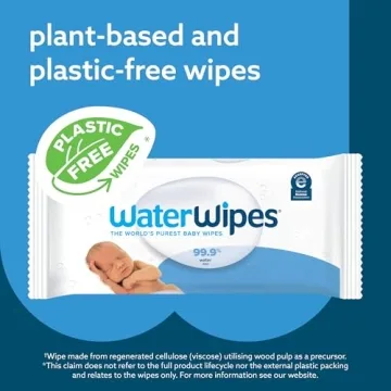 WaterWipes Plastic-Free Baby Wipes 99.9% Water Hypoallergenic