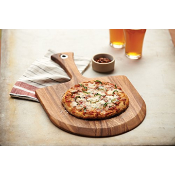 Ironwood Lucca Mini Pizza Peel - Acacia Wood
