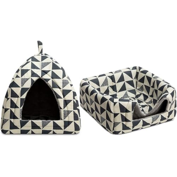 Hollypet Pet Bed Cozy 2 in 1 Tent Cave for Cats & Dogs