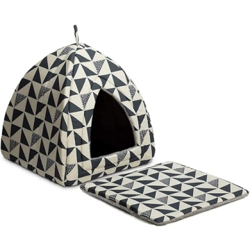 Hollypet Pet Bed Cozy 2 in 1 Tent Cave for Cats & Dogs