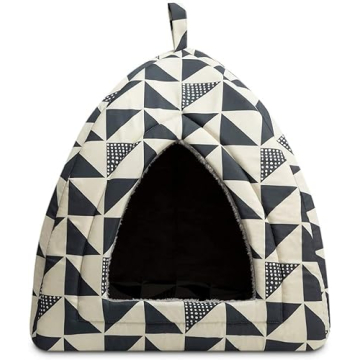 Hollypet Pet Bed Cozy 2 in 1 Tent Cave for Cats & Dogs