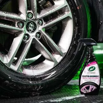 Turtle Wax 53759 Hybrid Solutions All Wheel Cleaner and Iron Remover, Rapid Removal of Surface Contaminants, Brake Dust and Rust, Safe for All Vehicle Paint, Low Odor Formula, 23 Oz. (Pack of 1)