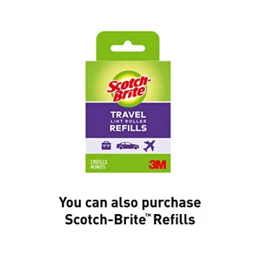 Scotch-Brite Mini Travel Lint Roller 30 Sheets Pet Hair
