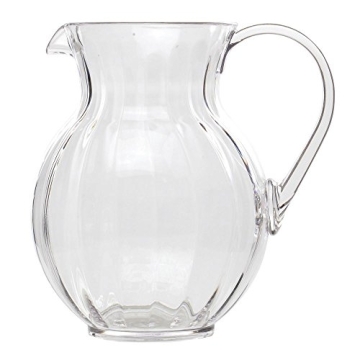 G.E.T. Shatterproof Plastic Lemonade/Margarita Pitcher - 90oz Clear Design, Perfect for Events and H...