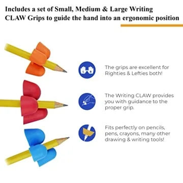 The Writing CLAW Pencil Grippers for Kids' Handwriting