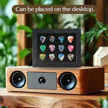 Allenkwok Guitar Pick Display Frame for Music Lovers and Guitarists