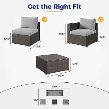 Wisteria Lane Outdoor Patio Furniture Set for Elegance