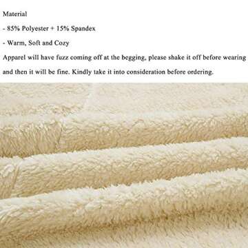 Fuzzy Fleece Lapel Open Front Long Cardigan Coat Faux Fur Warm Winter Outwear Jackets Khaki-S