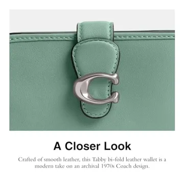 Elegant Coach Women's Tabby Wallet in Aquamarine Color