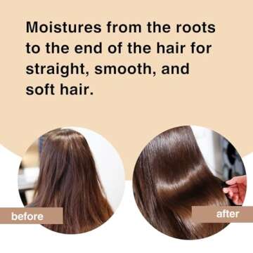 Moist Diane Natural Hair Shampoo with Pump for Damaged, Colored, Dry Hair, Japanese Hydrating & Moisturizing Organic Hair Treatment, Sulfate& Silicon Free, Extra Smooth & Straight, 450ml/15.2 fl.oz