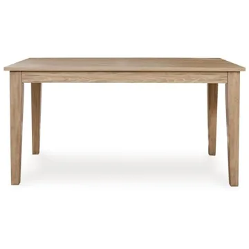 Signature Design by Ashley Gleanville Contemporary Dining Table, Light Brown