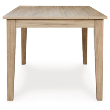 Signature Design by Ashley Gleanville Contemporary Dining Table, Light Brown