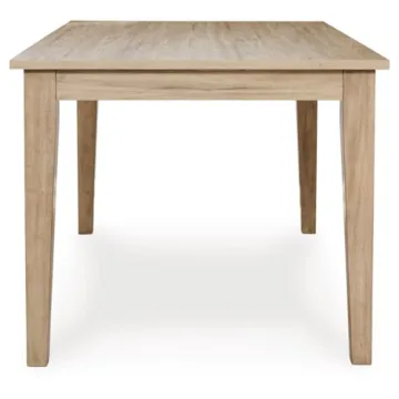 Signature Design by Ashley Gleanville Contemporary Dining Table, Light Brown
