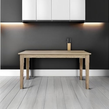 Signature Design by Ashley Gleanville Contemporary Dining Table, Light Brown