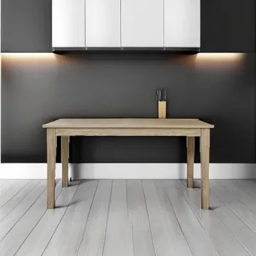 Signature Design by Ashley Gleanville Contemporary Dining Table, Light Brown