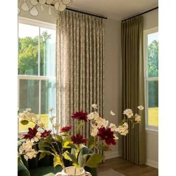 TWOPAGES Elegant Floral Printed Curtain for Bedrooms