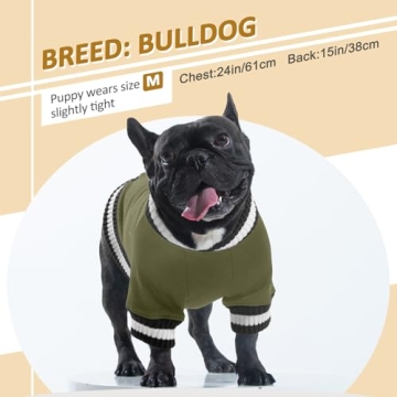FUAMEY Dog Pullover Sweatshirt for Cold Weather Comfort