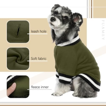 FUAMEY Dog Pullover Sweatshirt for Cold Weather Comfort
