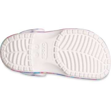 Crocs Classic Tie Dye Clogs (Toddler), Pink/White, 9 Toddler
