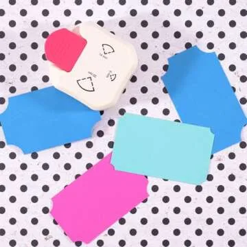 Vaessen Creative Paper Punch, 3 in 1 Inverted Ticket Corners, for Papercrafts, Scrapbooking and Card Making, 8-14-20mm