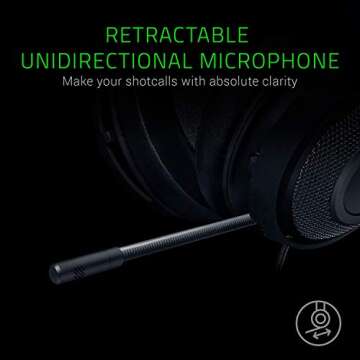 Razer Kraken Gaming Headset: Lightweight Aluminum Frame - Retractable Noise Isolating Microphone - For PC, PS4, Nintendo Switch - 3.5 mm Headphone Jack - Classic Black/Blue (Renewed)