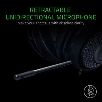 Razer Kraken Gaming Headset: Lightweight Aluminum Frame - Retractable Noise Isolating Microphone - For PC, PS4, Nintendo Switch - 3.5 mm Headphone Jack - Classic Black/Blue (Renewed)