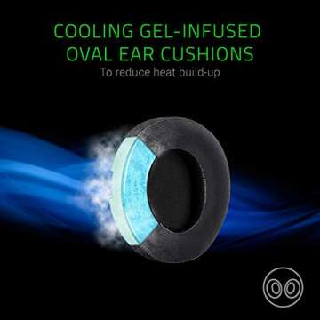 Razer Kraken Gaming Headset: Lightweight Aluminum Frame - Retractable Noise Isolating Microphone - For PC, PS4, Nintendo Switch - 3.5 mm Headphone Jack - Classic Black/Blue (Renewed)