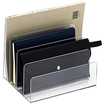 Sooyee File Organizer for Desk - Clear Acrylic Design
