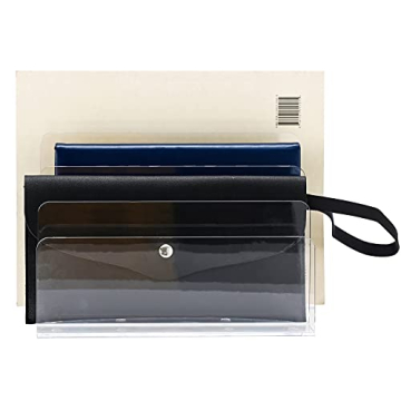 Sooyee File Organizer for Desk - Clear Acrylic Design