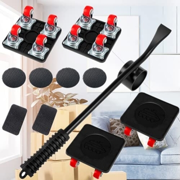 Richo 4 Wheels Moving Dolly - Heavy Duty 880LBS Load Capacity Set