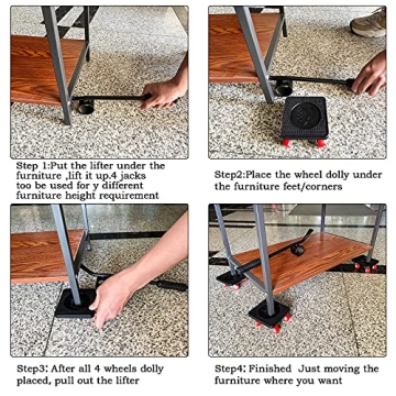 Richo Heavy Duty Furniture Dollies Set for Easy Moving