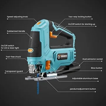Powerful GoGonova 7.2AMP Jig Saw with Laser Guide