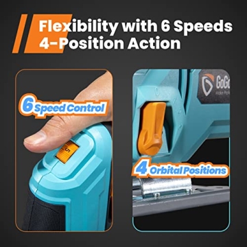 Powerful GoGonova 7.2AMP Jig Saw with Laser Guide