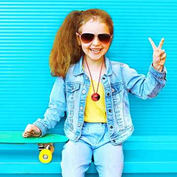 ArtCreativity Disco Ball Necklaces for 70s Party Fun