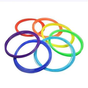 20Pack Filament 3D Printer 1.75mm, Gotd 32ft Bright Filament ABS Modeling Stereoscopic 3D Printing /Drawing Pen, 3D Printer and more, 32FT,