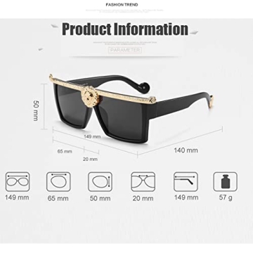 Dollger Oversized Square Sunglasses for All Occasions