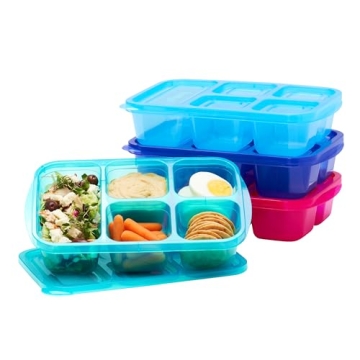 Bentgo Easyboxes - Versatile 5-Compartment Meal Prep Containers, Stackable & BPA-Free