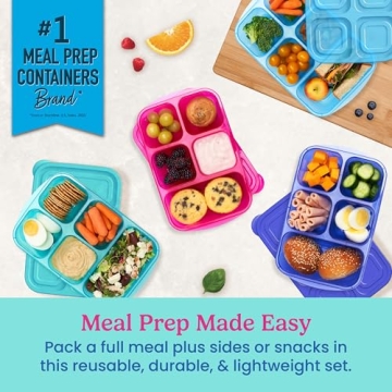 Bentgo Easyboxes - 5-Compartment Reusable Food Containers