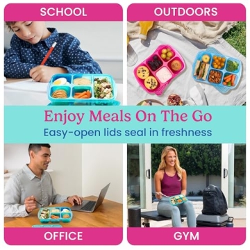 Bentgo Easyboxes - 5-Compartment Reusable Food Containers