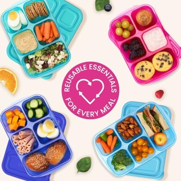 Bentgo Easyboxes - 5-Compartment Reusable Food Containers