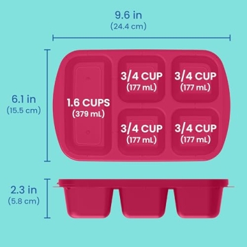 Bentgo Easyboxes - 5-Compartment Reusable Food Containers