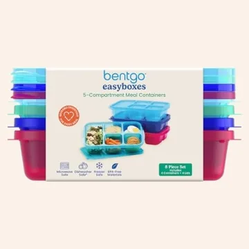 Bentgo Easyboxes - 5-Compartment Reusable Food Containers