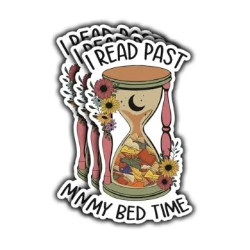 I Read Past My Bedtime Book Lover Vinyl Sticker Set - 3 Pieces