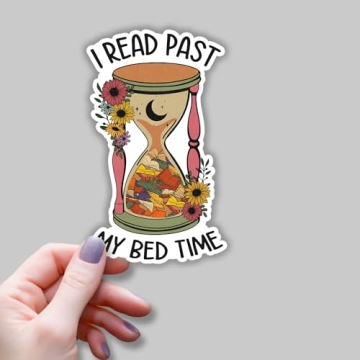 Funny I Read Past My Bedtime Book Lover Decal Stickers