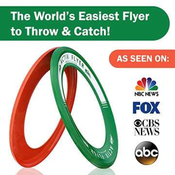 Frisbee Rings for Kids - Fun Outdoor Flying Toys for Ages 3-12