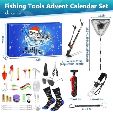 Fishing Advent Calendar 2024 for Men and Boys