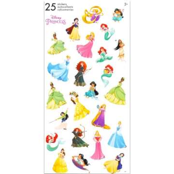 Disney Princess Backpack Set For Girls - 4 Pack Bundle With Deluxe 15" Princess School Bag, Princess Stickers, Aristocats Bookmark, Castle Door Hanger, and More | Princess School Supplies For Kids